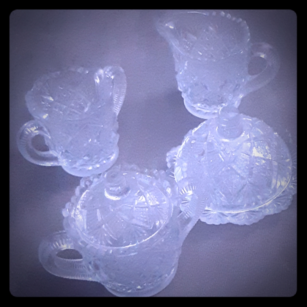 4Pc Mini Westmoreland Crystal Child's Set